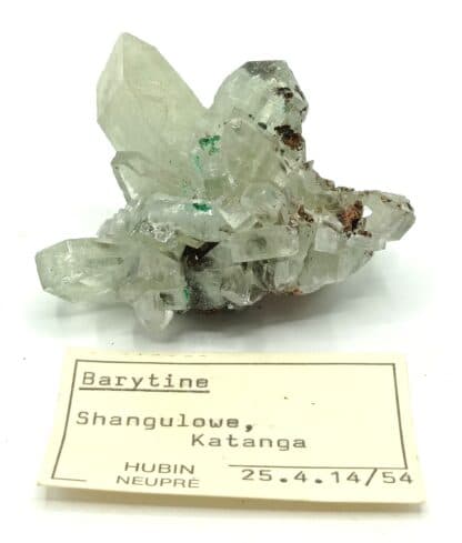 Baryte (Barytine) verte, Shangulowe, Katanga, RDC Congo.