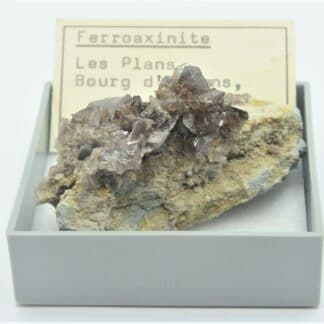 Ferroaxinite (Axinite), Le Bourg d’Oisans, Oisans, Isère.