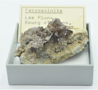 Ferroaxinite (Axinite), Le Bourg d’Oisans, Oisans, Isère.