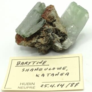 Baryte (Barytine) sur gangue, Shangulowe, Katanga, RD Congo.