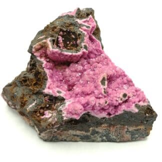 Cobaltocalcite sur Goethite, Mupine, Katanga, Congo (RDC).