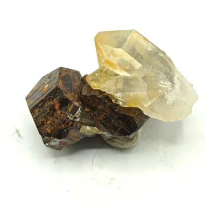 Cristaux de Pyrite et Quartz, Doucy, Tarentaise, Savoie.