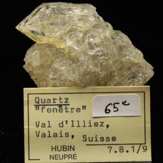 Quartz fenêtre, Val d’Illiez, Valais, Suisse.