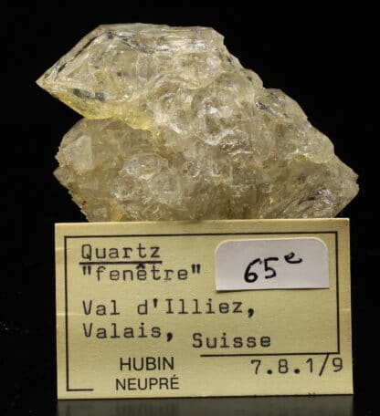 Quartz fenêtre, Val d’Illiez, Valais, Suisse.