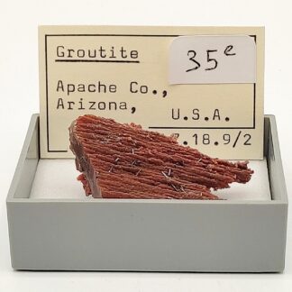 Groutite, Bois pétrifié, Mine Blackwater, Arizona, États-Unis.