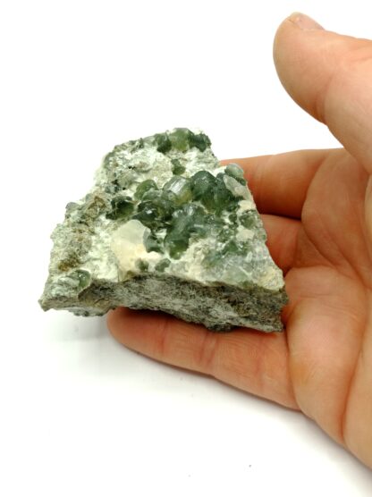 Prehnite et Calcite, Combe de La Selle, Oisans, Isère.