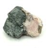 Franklinite sur Calcite rose, Mine Franklin et Sterling Hill, New Jersey, USA.