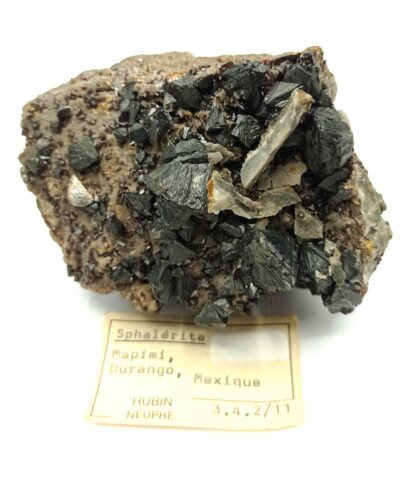 Sphalérite (Blende), Mapimi, Durango, Mexique.