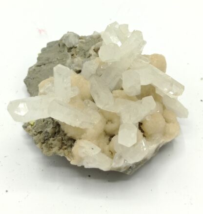 Célestine, Aragonite et Soufre, Caltanissetta, Sicile, Italie.