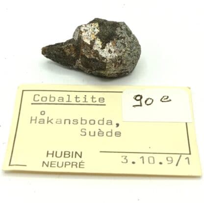 Cristal de Cobaltite, Hakansboda, Suède.