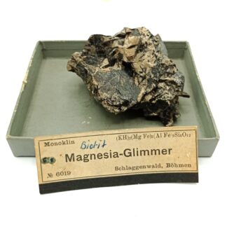 Magnesia-Glimmer (Biotite), Schlaggenwald, Böhmen, Tchéquie.