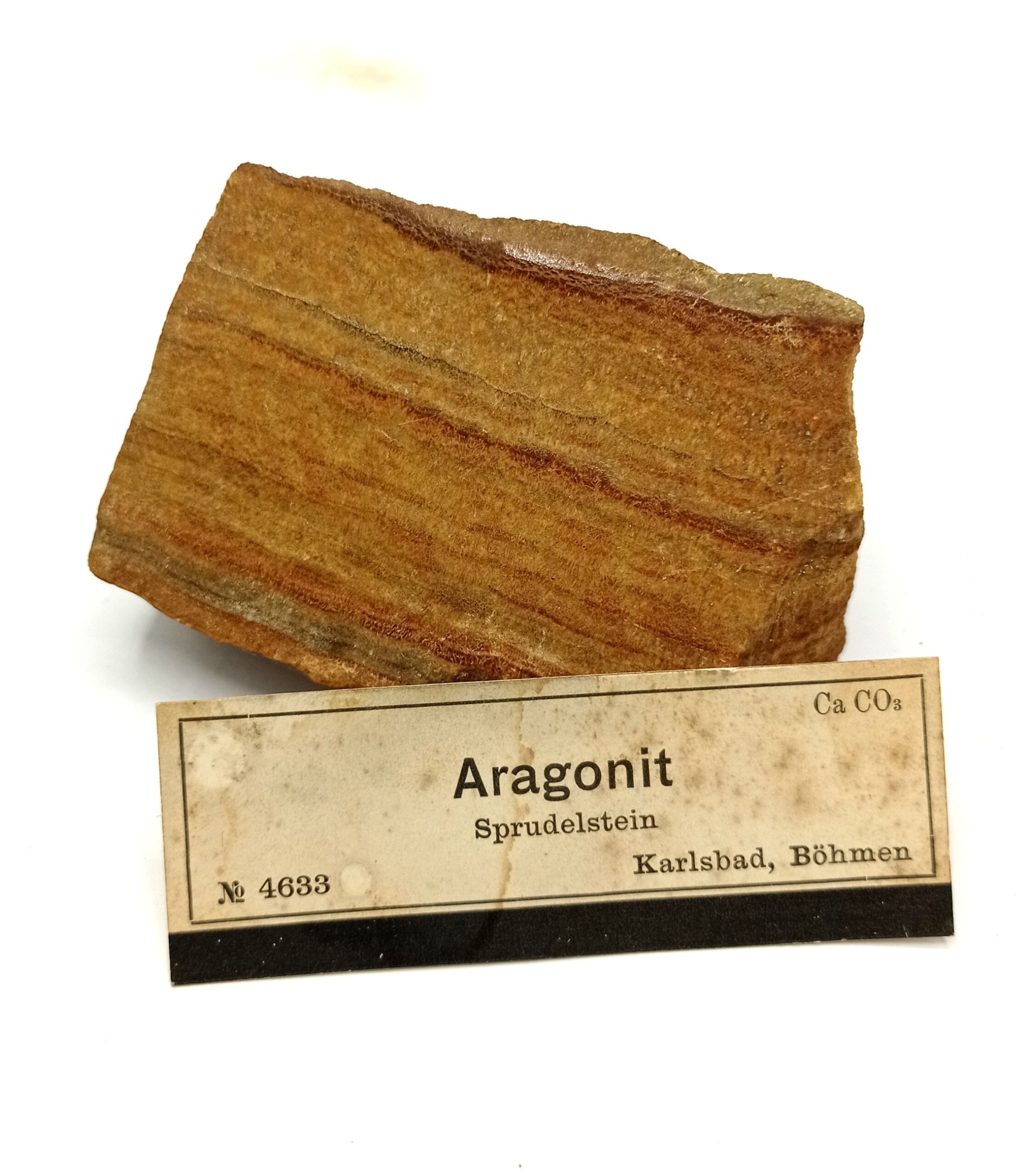 Aragonit sprudelstein (Aragonite), Karlsbad, Böhmen, Tchéquie.