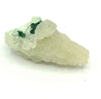 Malachite sur Calcite, Mashamba, Katanga, République Démocratique du Congo.