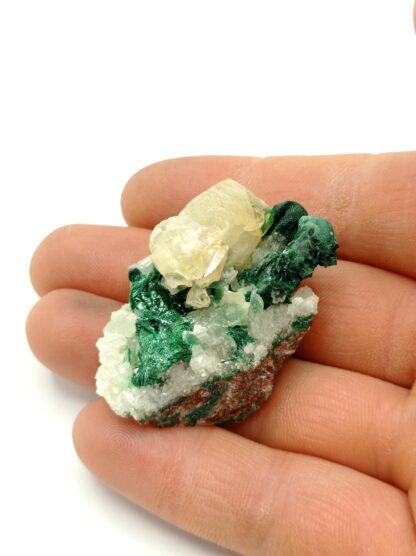 Calcite et Malachite, Mashamba, Katanga, République Démocratique du Congo.