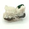 Malachite sur Calcite, Mashamba, Katanga, République Démocratique du Congo.