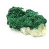 Malachite cristallisée sur Calcite, Katanga, République Démocratique du Congo.
