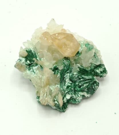 Calcite et Malachite, Katanga, République Démocratique du Congo.