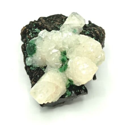 Calcite, Malachite et Goethite, Mashamba, Katanga, Congo.