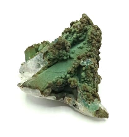 Chrysocolle sur Quartz, Chili.