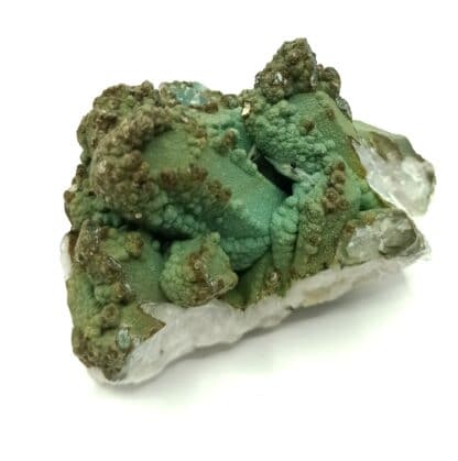 Chrysocolle sur Quartz, Chili.