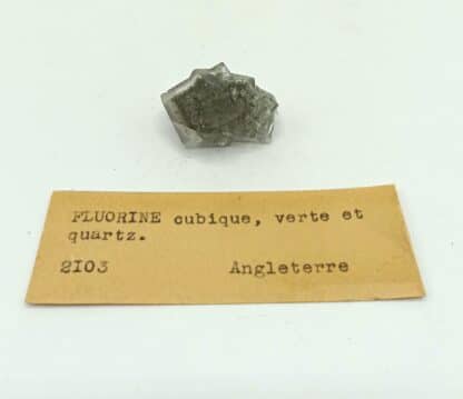 Fluorite (Fluorine) et Pyrite, Angleterre, Royaume-Uni.