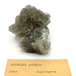 Fluorite (Fluorine) inclusions de Pyrite, Angleterre, Royaume-Uni.