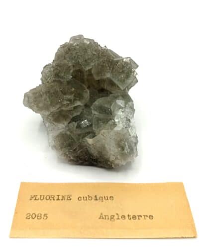 Fluorite (Fluorine) inclusions de Pyrite, Angleterre, Royaume-Uni.