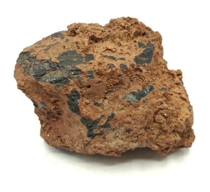 Hornblende basaltique, Face Sud du Puy de Corent, Puy-de-Dôme, Auvergne.