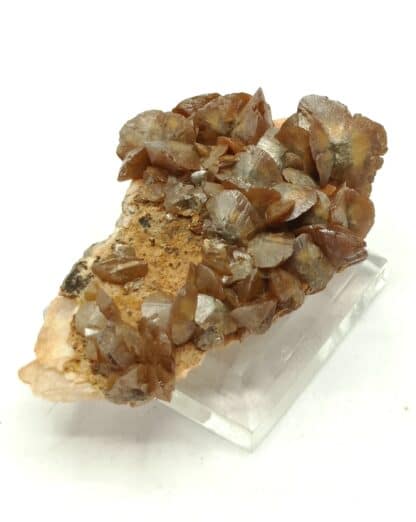 Cristaux de Wulfénite et Baryte, Lantignié, Beaujeu, Rhône.