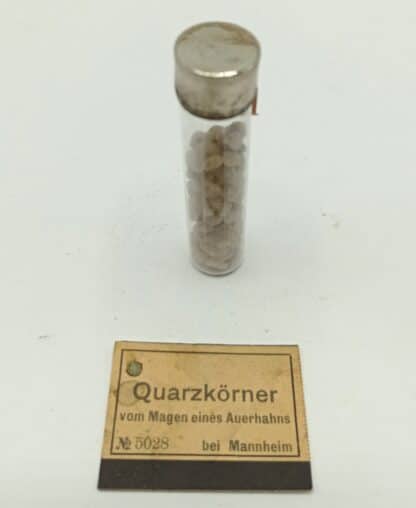 Quartz provenant de l’estomac d’un Tétras lyre, Mannheim, Allemagne.