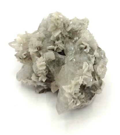 Barytine (Baryte) sur Calcite, Catalogne, Espagne.