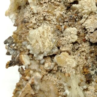 Barytine (Baryte) gemme et Sidérite, Viaduc de Millau, Aveyron.