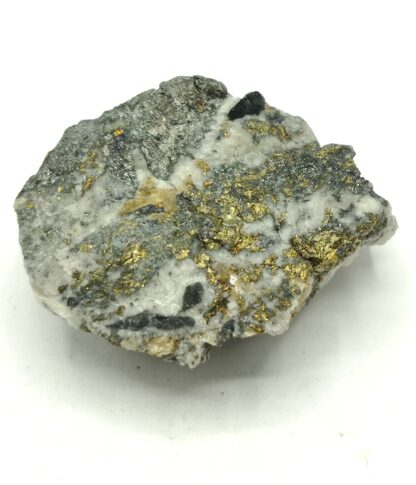 Tétraédrite, Chalcopyrite, Quartz et Graphite, Sainte-Marie Le Fouilly, Haute-Savoie.