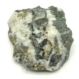 Tétraédrite, Chalcopyrite, Quartz et Graphite, Sainte-Marie Le Fouilly, Haute-Savoie.