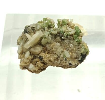 Céruse (Cérusite) et Pyromorphite, Missouri, USA (États-Unis).