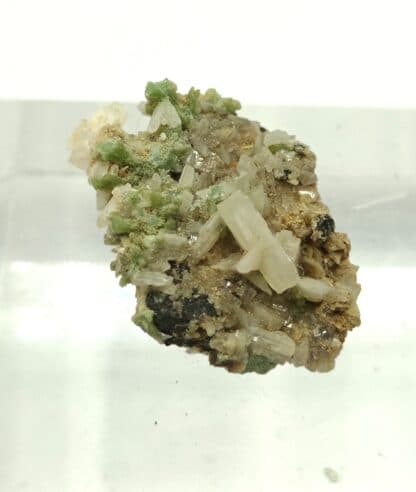 Céruse (Cérusite) et Pyromorphite, Missouri, USA (États-Unis).