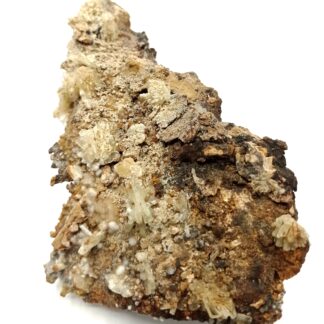 Barytine (Baryte) gemme et Sidérite, Viaduc de Millau, Aveyron.