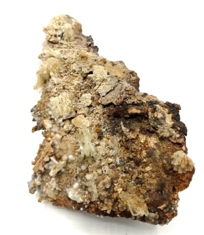 Barytine (Baryte) gemme et Sidérite, Viaduc de Millau, Aveyron.