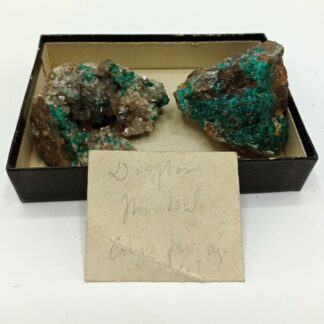 Dioptase, Mine de Mindouli, Congo.