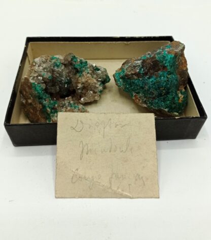 Dioptase, Mine de Mindouli, Congo.