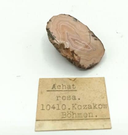 Achat rosa (agate), Kozakow, Böhmen, Pologne.