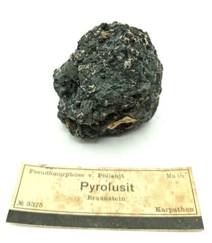 Pyrolusit (Pyrolusite), Karpathen (Carpathes), République Tchèque.