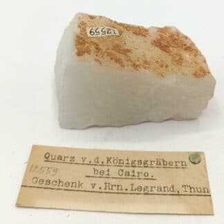 Quarz Königsgräbern bei Cairo (Quartz des tombes royales du Caire), Égypte.