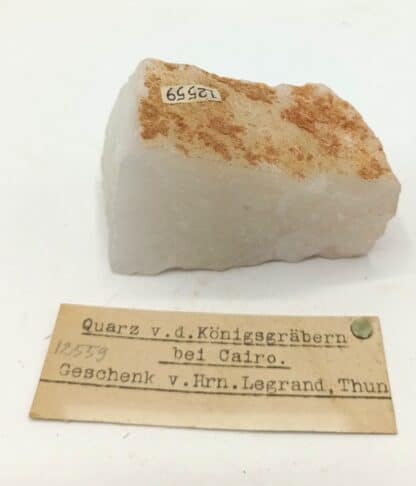 Quarz Königsgräbern bei Cairo (Quartz des tombes royales du Caire), Égypte.