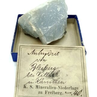 Anhydrite bleue, Bad Bleiberg, Villach-Land, Autriche.