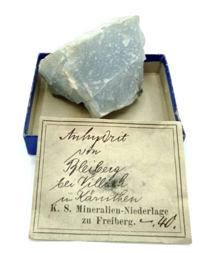 Anhydrite bleue, Bad Bleiberg, Villach-Land, Autriche.