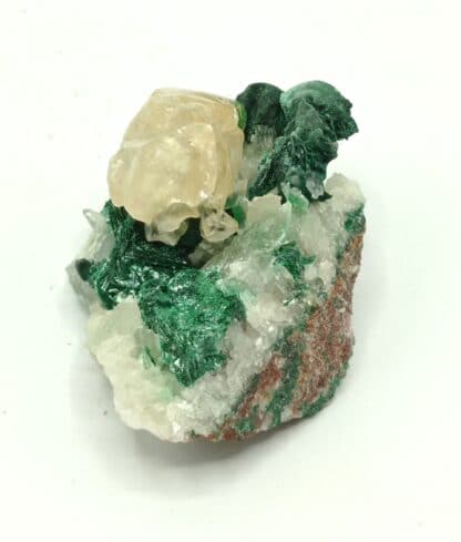 Calcite et Malachite, Mashamba, Katanga, République Démocratique du Congo.