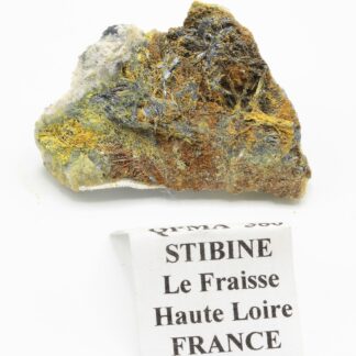 Stibiconite et Stibine, Le Fraisse, Haute-Loire.