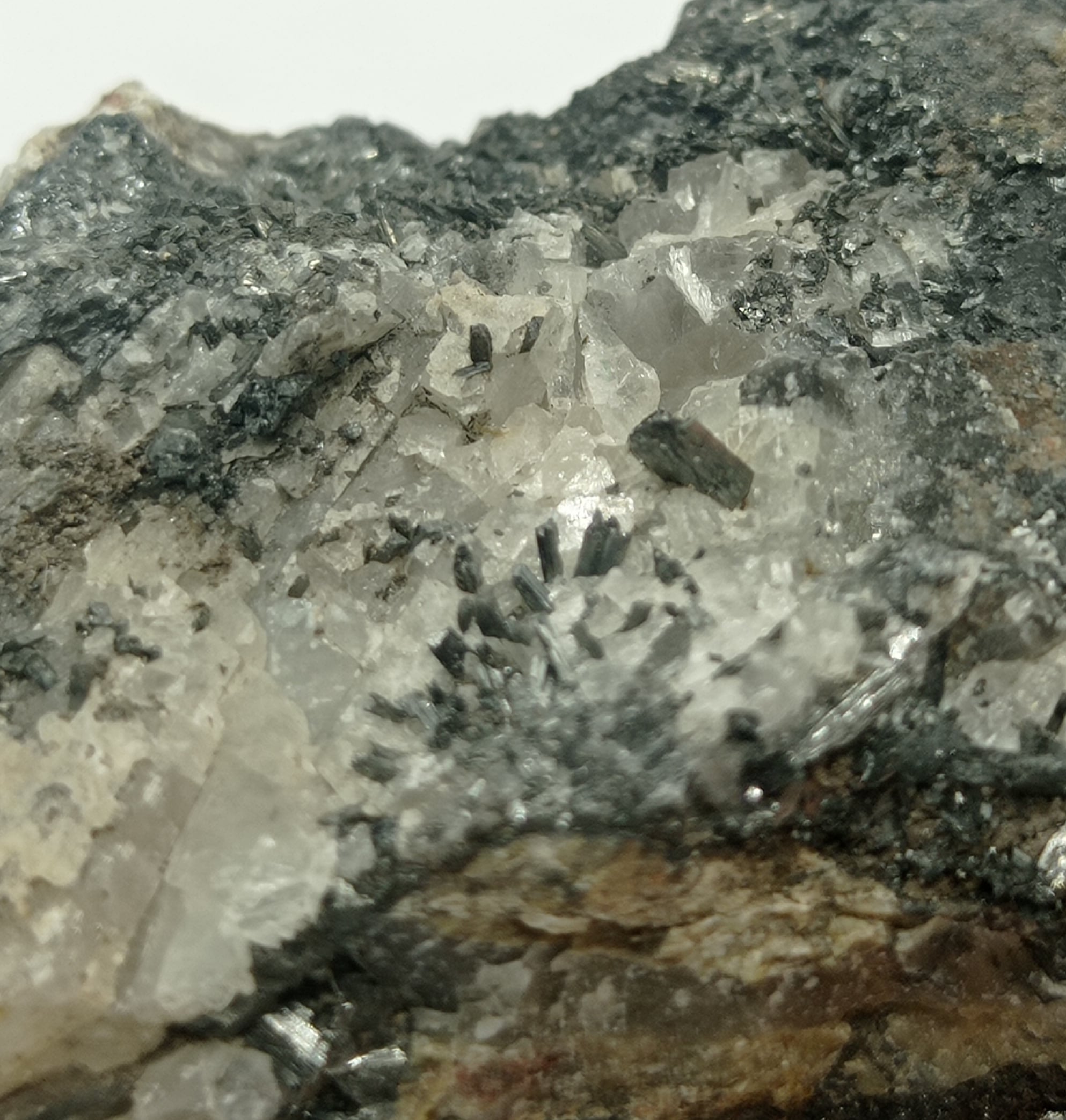 Manganite et Baryte, Le Haut-Poirot, Gérardmer, Vosges, Alsace.