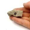 Fluorite (Fluorine) sur Quartz, Carrière de Nouaillas, Ambazac, Haute-Vienne.